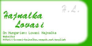 hajnalka lovasi business card